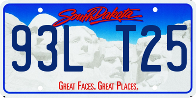 SD license plate 93LT25