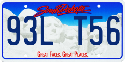 SD license plate 93LT56