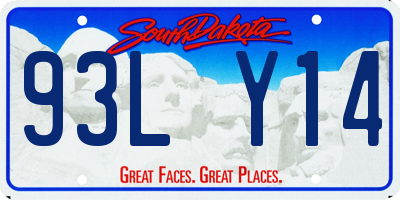 SD license plate 93LY14