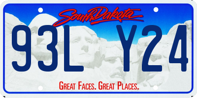 SD license plate 93LY24