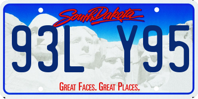 SD license plate 93LY95