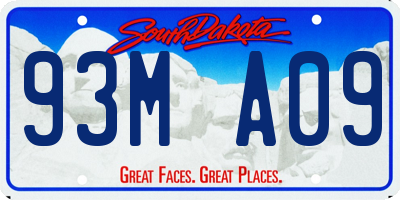 SD license plate 93MA09