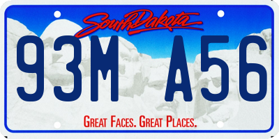 SD license plate 93MA56