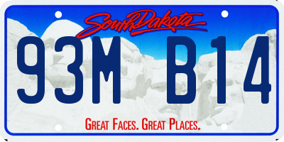 SD license plate 93MB14