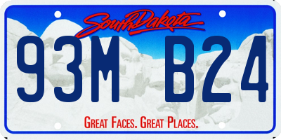 SD license plate 93MB24