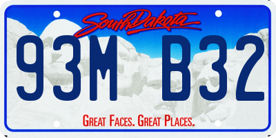 SD license plate 93MB32