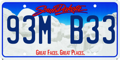 SD license plate 93MB33