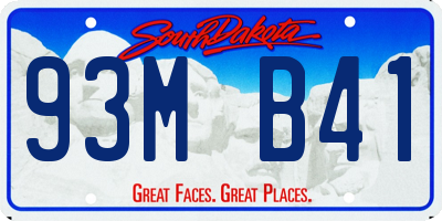 SD license plate 93MB41
