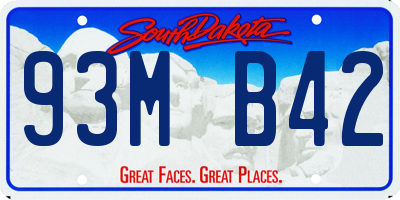 SD license plate 93MB42