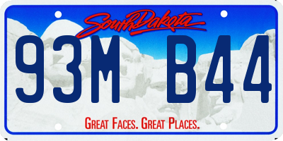 SD license plate 93MB44