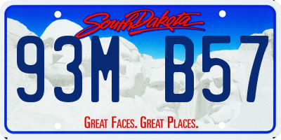 SD license plate 93MB57