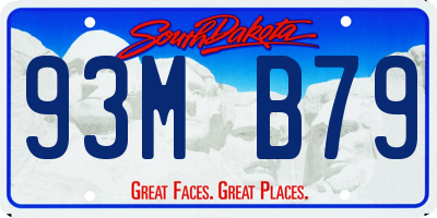 SD license plate 93MB79