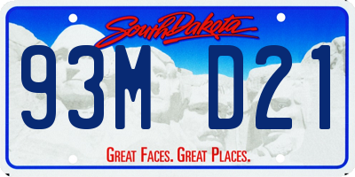 SD license plate 93MD21