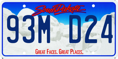 SD license plate 93MD24