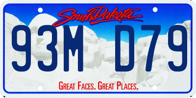 SD license plate 93MD79