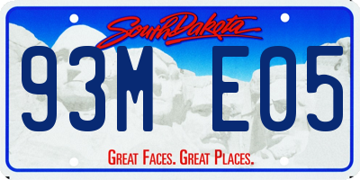 SD license plate 93ME05