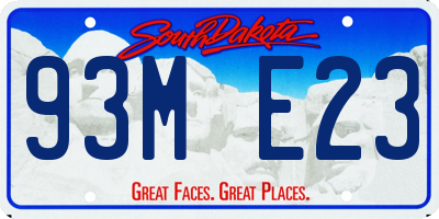 SD license plate 93ME23