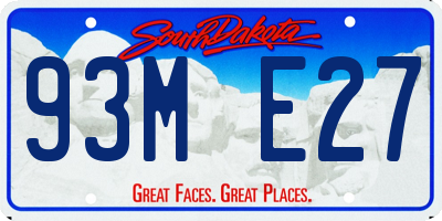 SD license plate 93ME27