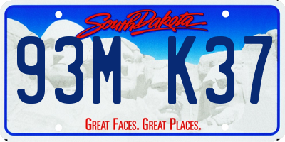 SD license plate 93MK37