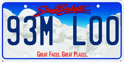 SD license plate 93ML00