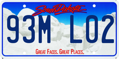 SD license plate 93ML02