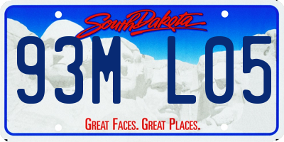 SD license plate 93ML05