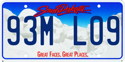 SD license plate 93ML09