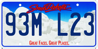 SD license plate 93ML23