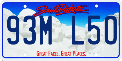 SD license plate 93ML50