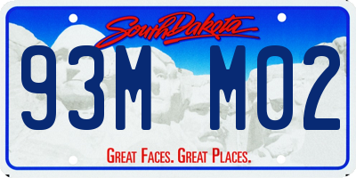 SD license plate 93MM02