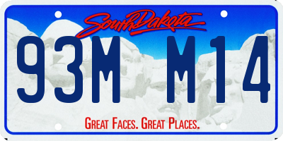 SD license plate 93MM14