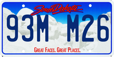 SD license plate 93MM26