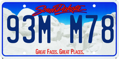 SD license plate 93MM78