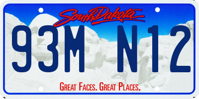 SD license plate 93MN12
