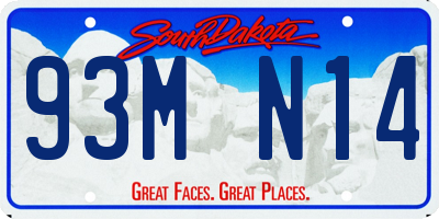 SD license plate 93MN14