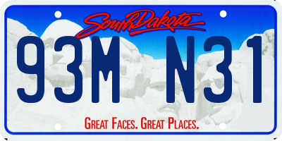 SD license plate 93MN31