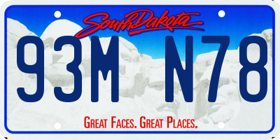 SD license plate 93MN78