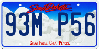 SD license plate 93MP56