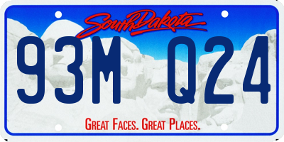 SD license plate 93MQ24