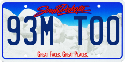 SD license plate 93MT00