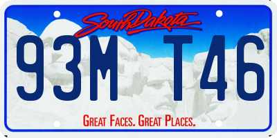 SD license plate 93MT46