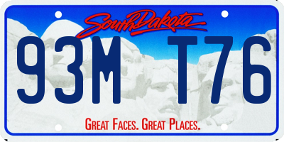 SD license plate 93MT76