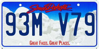 SD license plate 93MV79