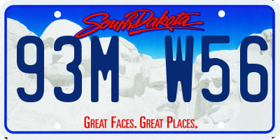 SD license plate 93MW56