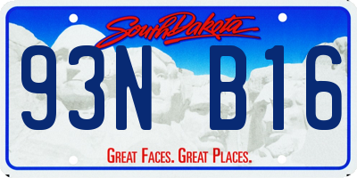 SD license plate 93NB16