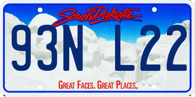 SD license plate 93NL22