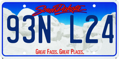 SD license plate 93NL24