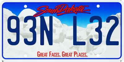 SD license plate 93NL32