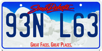 SD license plate 93NL63