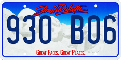 SD license plate 93OB06